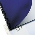 Davenport & Co Leather Look Binding System Covers- 11-1/4 x 8-3/4- Navy, 200PK DA2524339